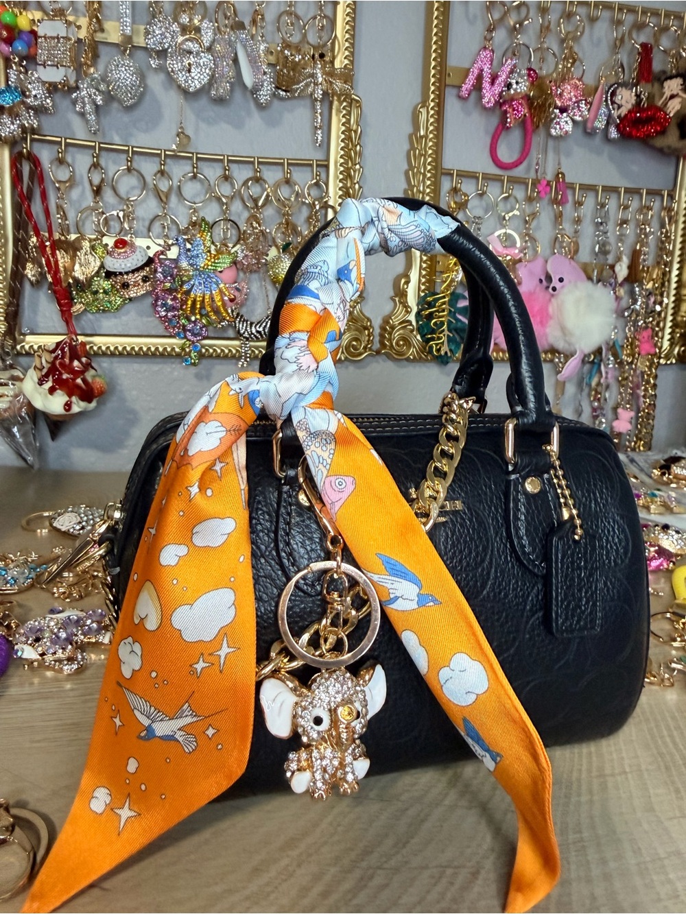 Twilly and Bag Charm